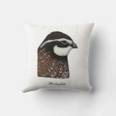 ボブホワイトウズラ頭 クッション (裏面)