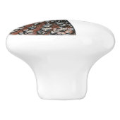 ボブホワイトウズラ頭 セラミックノブ (側面)