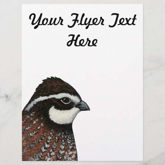 ボブホワイトウズラ頭 チラシ (正面)