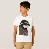 ボブホワイトウズラ頭 Tシャツ (正面フル)