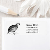 ボブホワイトウワイルバード差出人住所 ラベル (インサイチュ)