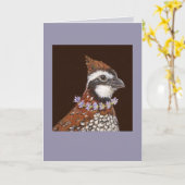 ボブホワイトカードをベイリーする カード (黄色い花)