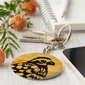 ボブホワイトキーチェーン キーホルダー (側面)