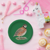 ボブホワイトクワールルースター ペーパープレート (パーティー)