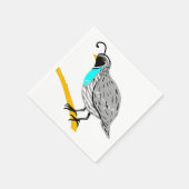 ボブホワイトブルーのスロートウズイルサンダー_コーブ スタンダードカクテルナプキン (角)