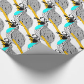 ボブホワイトブルースロートウズラサンダーコーブ ラッピングペーパー (角)