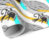 ボブホワイトブルースロートウズラサンダーコーブ ラッピングペーパー (ロールコーナー)