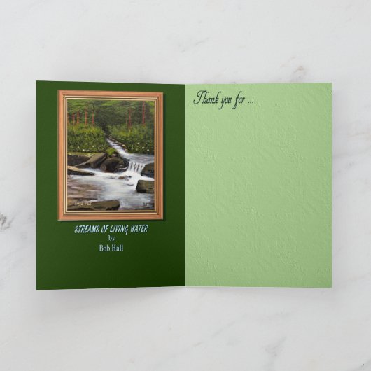 ボブホールによって百万枚のカードを、感謝していしています サンキューカード (内部)