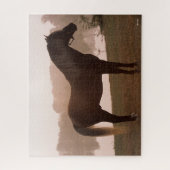 ボブラングリシュロッキーマウンテンホースバックライトスタンド ジグソーパズル (縦)