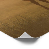 ボブラングリシュ |アラブ人が霧の中に立っている ポスター (角)