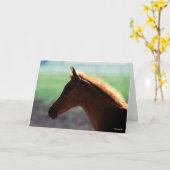 ボブラングリシュ |クリのアラブ族の子鳥の逆光の頭 カード (黄色い花)