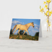 ボブラングリシュ |グレーアラブ歩く カード (黄色い花)