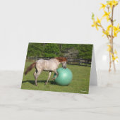 ボブラングリシュ |パソ・フィノ・ホース・遊ウィズ・ボール カード (黄色い花)