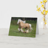 ボブラングリシュ |パロミノジプシーバンナーホランニングース カード (黄色い花)