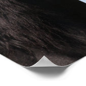 ボブラングリシュ |ブラック・アラブ・スタリオン・ヘッドショット ポスター (角)