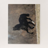 ボブラングリシュ |ブラック・アンダルシアランニングン・スタリオン ジグソーパズル (縦)