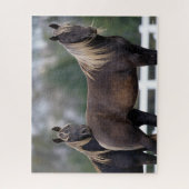 ボブラングリシュ |ロッキー山馬2頭立つ ジグソーパズル (縦)