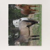 ボブラングリシュ |一緒に立つ3つのポニー ジグソーパズル (縦)