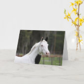 ボブラングリシュ |人の温血が馬の頭に入る カード (黄色い花)