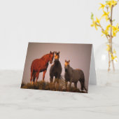 ボブラングリシュ |日没に立つ3人のアラブ人 カード (黄色い花)