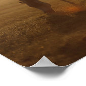 ボブラングリシュ |日没のアラブの放牧 ポスター (角)