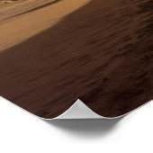 ボブラングリシュ |日没の馬と乗り手ビーチ ポスター (角)