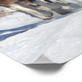 ボブラングリシュ |雪のクレジデレスの群れ ポスター (角)