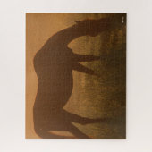 ボブラングリシュ |霧の中でのアラブの放牧 ジグソーパズル (縦)