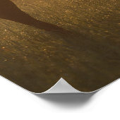 ボブラングリシュ |霧の中でのアラブの放牧 ポスター (角)