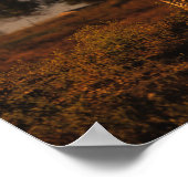 ボブラングリシュ | 2頭のランニング馬の夕暮れ ポスター (角)