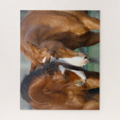 ボブラングリシュ | 2頭の馬 ジグソーパズル (縦)