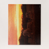 ボブラングリシュ | 4頭の馬が日没に放牧 ジグソーパズル (縦)