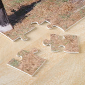 ボブラングリシュ Bay Akhal Teke Stallion Bearing ジグソーパズル (側面)