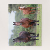 ボブラングリシュ | Foalと共に立つ2つのウェールズのポニー ジグソーパズル (縦)