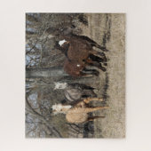 ボブラングリシュ | Four Bashkir Chrill ランニング Horse ジグソーパズル (縦)