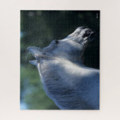 ボブラングリシュ | Gray Trakehner Stallionヘッドショット ジグソーパズル (縦)