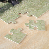 ボブラングリシュ | Herdブラックメレンの馬と犬 ジグソーパズル (側面)