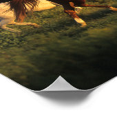 ボブラングリススリーアラブランニングス夕べ光 ポスター (角)