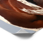 ボブラングリストビアーノ絵を描ホーススタリオンヘッドショット ポスター (角)