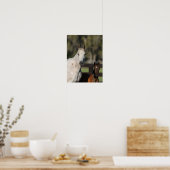 ボブラングリッシュアラブマーレとフォールスタンディングヘッドショット ポスター (キッチン)