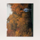 ボブラングリッシュグレーワルムブロードホーススタンディングオータム ジグソーパズル (縦)