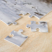 ボブラングリッシュブラックアンドホワイトウェルシュコブインザスノー ジグソーパズル (側面)