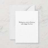 ボブルハットで可愛いバニーOWN ART CHRISTMAS ノートカード (裏面)