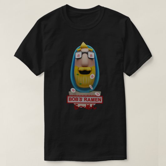 「ボブロケットリーグTシャツラーメン」パーjamesbi Tシャツ (デザイン正面)