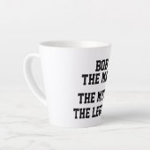 ボブ伝説の男おもしろいは カフェラテマグ (左アングル)