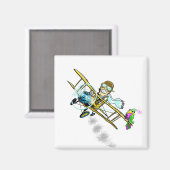 ボブ巡業者および鳥の磁石 マグネット (正面/裏面)