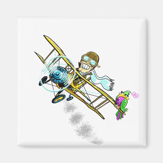 ボブ巡業者および鳥の磁石 マグネット (正面)