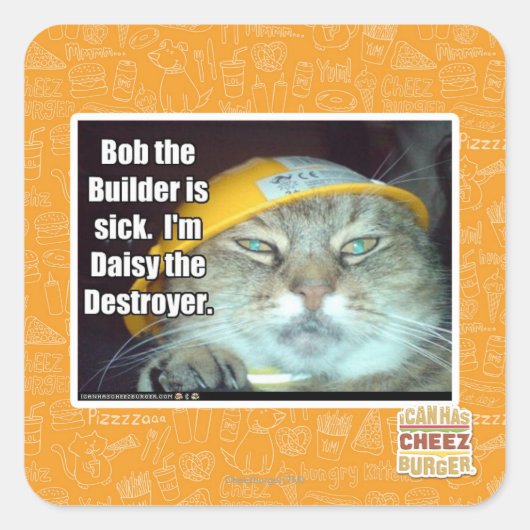 ボブ建築士は病気だ スクエアシール (正面)