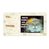 ボブ建築士は病気だ ラベル (正面)