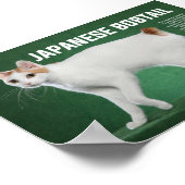 ボブ日本のテール猫種 ポスター (角)